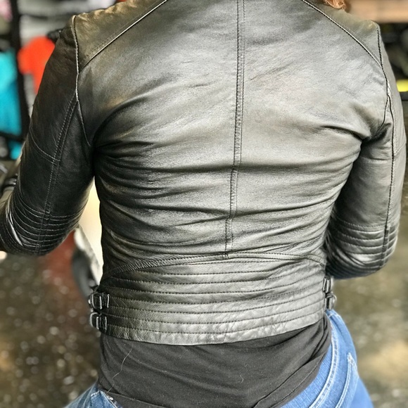 EUC Michael Kors Genuine Lambskin Leather Jacket - Picture 8 of 8